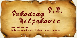 Vukodrag Miljaković vizit kartica